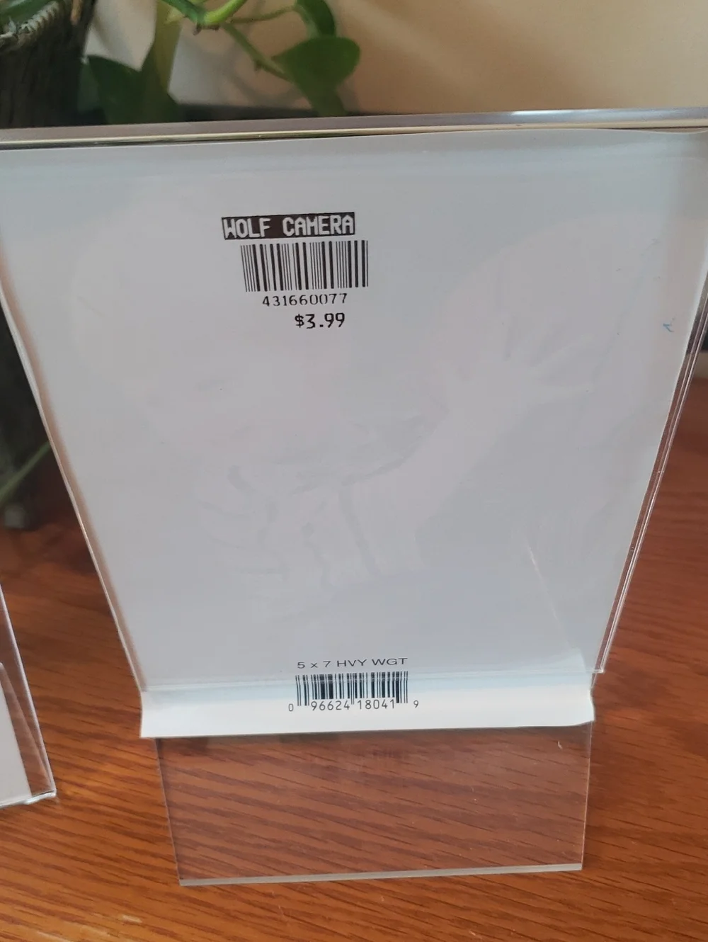 Set Of 5: Clear Acrylic Photo Frames (Displaying 7 Photos)